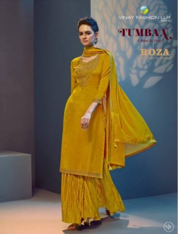 Roza By Vinay Fashion Festive Wear Readymade Top Bottom With Dupatta Collection